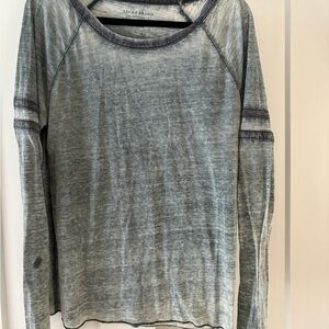 Lucky Brand Heathered Gray Long-Sleeve